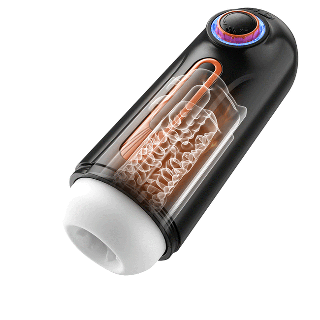 Alien - 6 IN 1 10 Vibration Modes & Thrusting,with 4 Suction Levels Masturbation Cup & 104°F Heating
