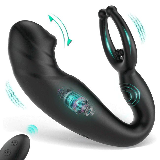 Rainstorm - Bead Massage Multifunctional 9 Vibrating Prostate Anal Plug Solo Male Prostate Massager