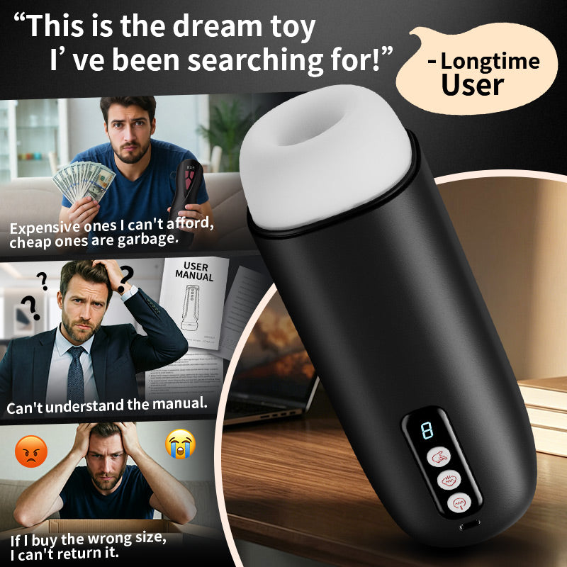 【Endless Milking】Sophia – Mighty Suction Best Value Crystal Clear Sizing Automatic Male Masturbator