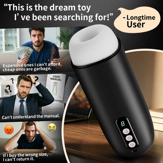 【Endless Milking】Sophia – Mighty Suction Best Value Crystal Clear Sizing Automatic Male Masturbator