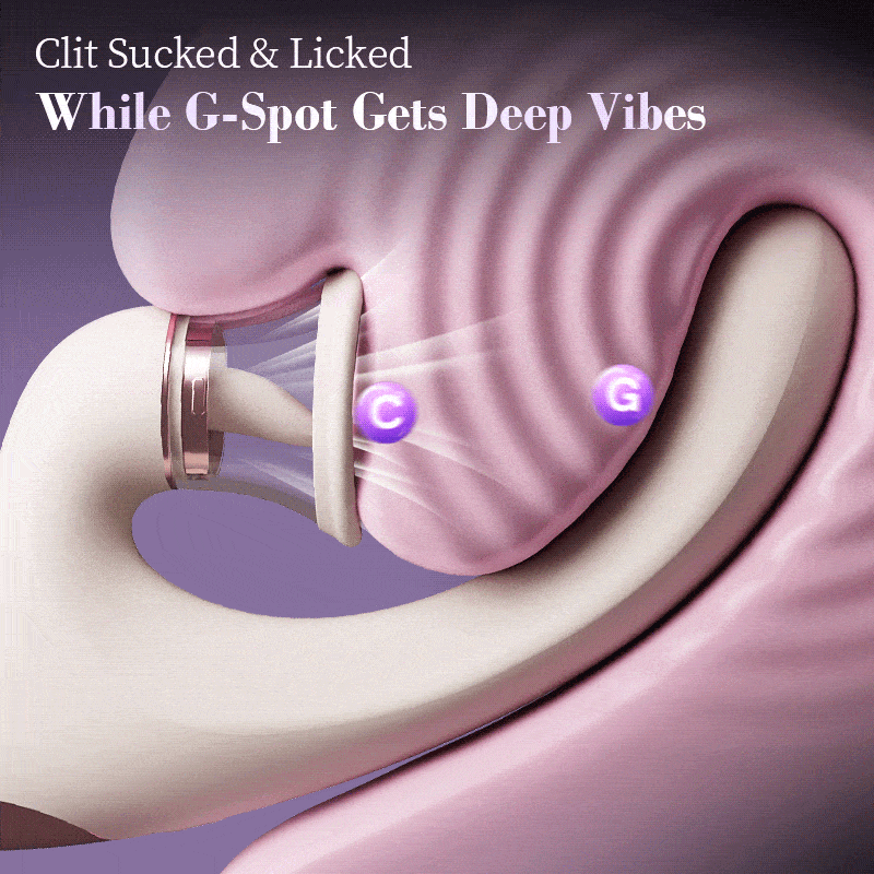 Selene - Tongue Licking Suction Arousal Clitoral G-spot Vibrator for Blended Orgasms
