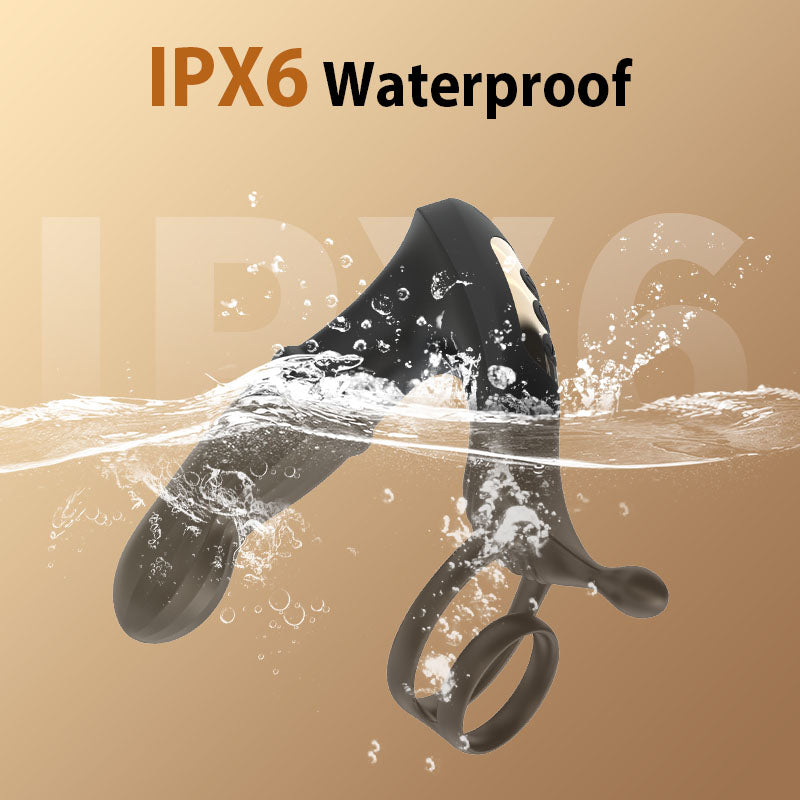 Cyclone - Thrusting Prostate Massager With Double Cock Rings