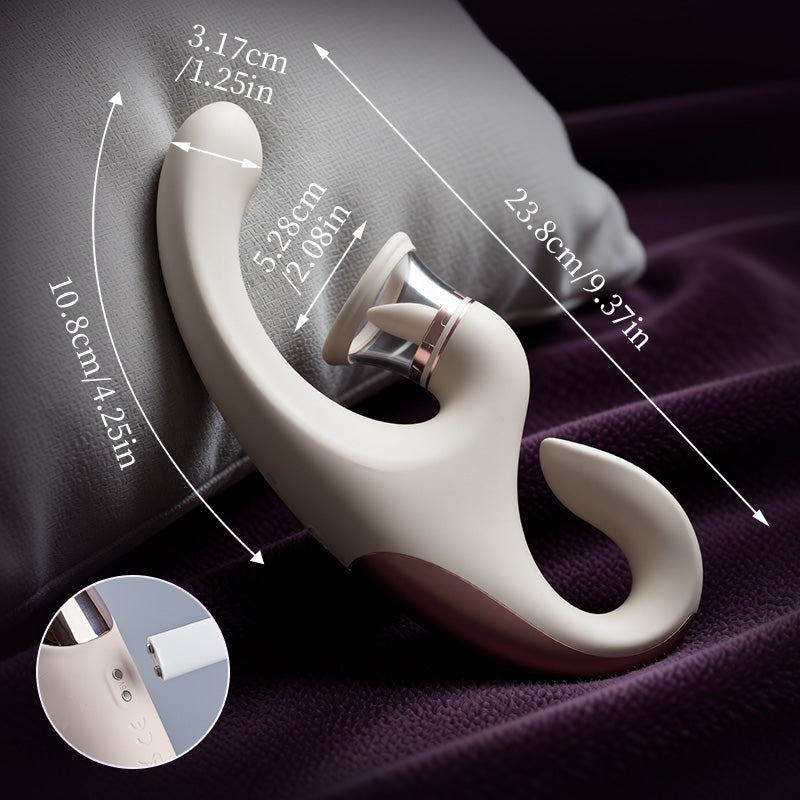 Selene - Tongue Licking Suction Arousal Clitoral G-spot Vibrator for Blended Orgasms