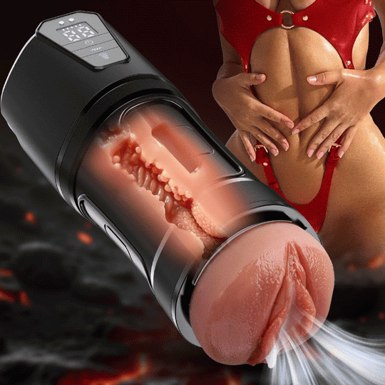Challenger - 10 Vibrations, 5 Suctions, Ultra-Realistic Vagina, Simulated Masturbator
