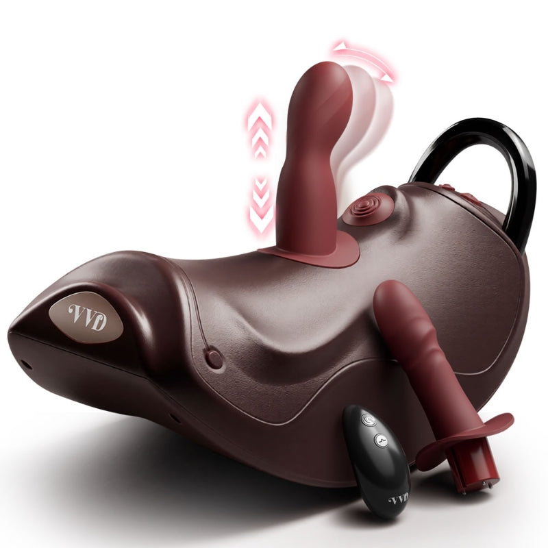 VVD Rider Air Riding Sex Machine - Thrusting Piston Dildo with Dual Vibrating Attachments | Hands-Free Cowgirl Style