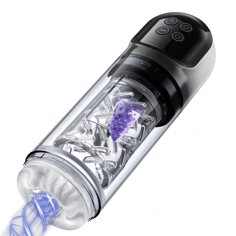 Vortex - 7 Suction 7 Rotation Stroker – 3D Real Feel Waterproof Hot & Cold Spa Suction Vacuum Pumps Masturbator