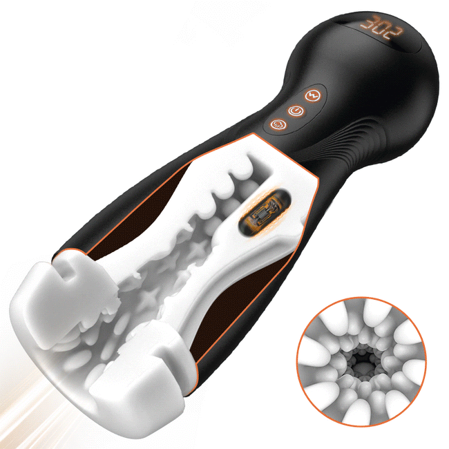 【#1 Choice】SolaceX - 9 Suction 10 Vibration Male Masturbator Automatic Strong Suction Soft TPE Realistic Texture Male Stroker Masturbator