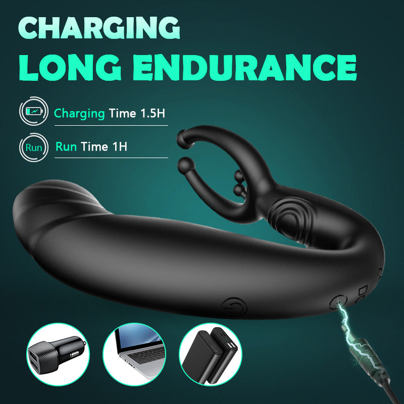 Rainstorm - Bead Massage Multifunctional 9 Vibrating Prostate Anal Plug Solo Male Prostate Massager