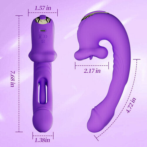 Isolde - Upgraded Mouth-Shaped 3 In 1 Flapping & Biting & Toungue Vibrator