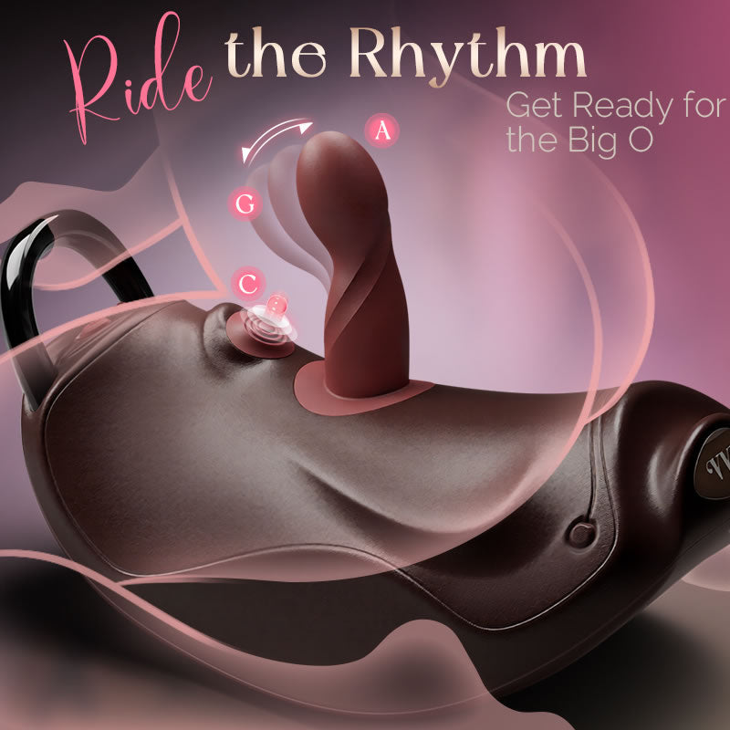 VVD Rider Air Riding Sex Machine - Thrusting Piston Dildo with Dual Vibrating Attachments | Hands-Free Cowgirl Style