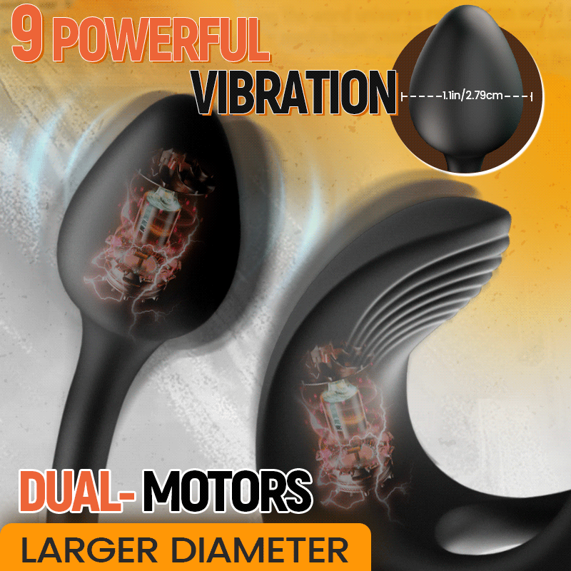 Zenith - Vibrating Anal Plug Prostate Massager with Penis Rings