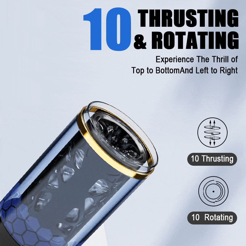 【Pre-sale until 6/19】STORM - Hand-Free 10 Thrusting & Rotation Realistic Sleeve Male Masturbator