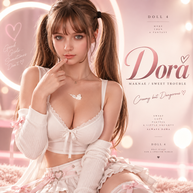 Dora-Silicone Realistic Head Seductive 160cm Girl-Next-Door with Soft Jelly Breasts Light Wheat Skin Sex Doll