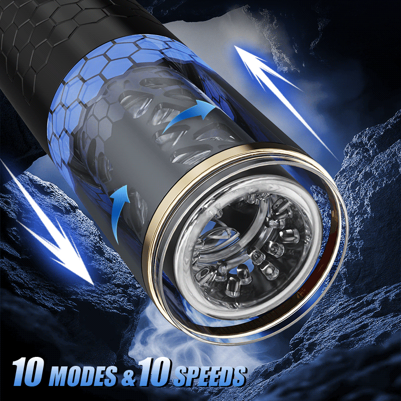 STORM -  Intense Thrusting & Spinning Hands-Free 6.10 Inches Depth Masturbator