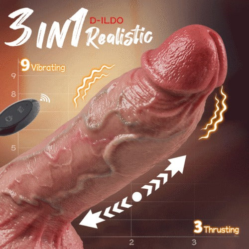 【70% OFF!】Kimi - 10.8‘’ x 2.32‘’ Thick Thrusting Dildo with Hand-Painted Veins & True-to-Life Skin Texture