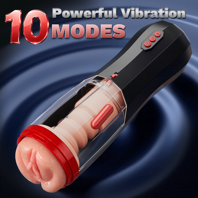 ROKA - 5 Thrusting Modes 10 Vibration Suction One-Touch Boost Male Masturbator for Progressive Stimulation