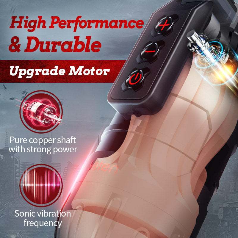 Flash - 10 Vibrating Male Masturbator Stroker With Voice Mode, APP Control