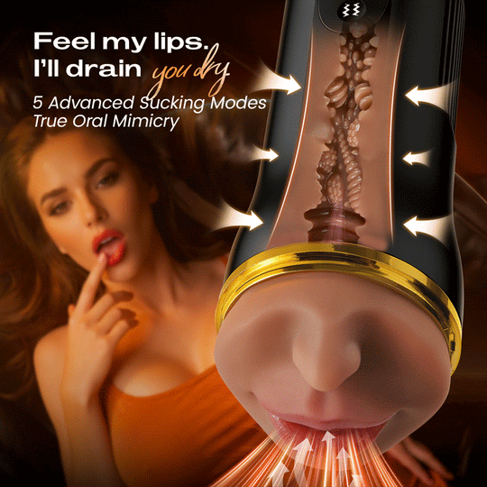 Captain Pro - Automatic Male Masturbator with 3 Replaceable Sleeves 5 Suction & 10 Vibration Stroker