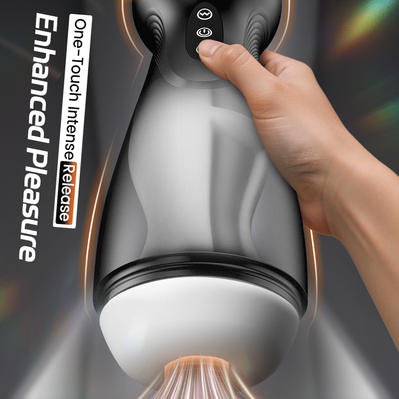 【#1 Choice】SolaceX - 9 Suction 10 Vibration Male Masturbator Automatic Strong Suction Soft TPE Realistic Texture Male Stroker Masturbator