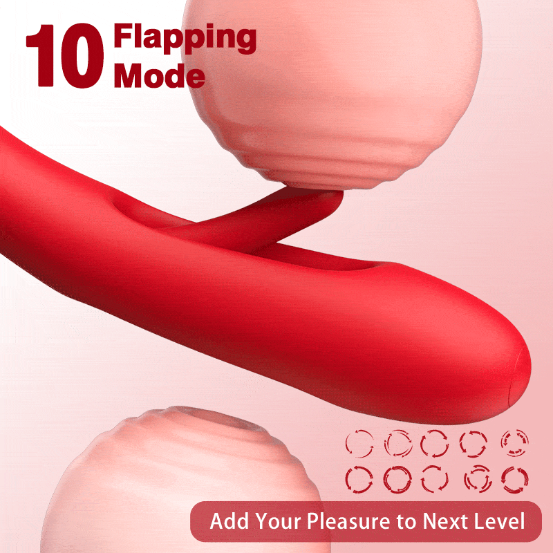 Bisou - Shaped Biting Soother with Vibration & Flapping