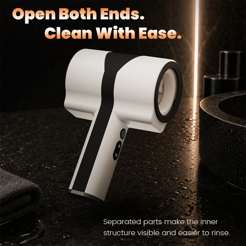 Raiden – Ergonomic Male Masturbator - Non-Slip Arc Handle for Fatigue-Free Grip + Durable Telescopic Rotation Motor