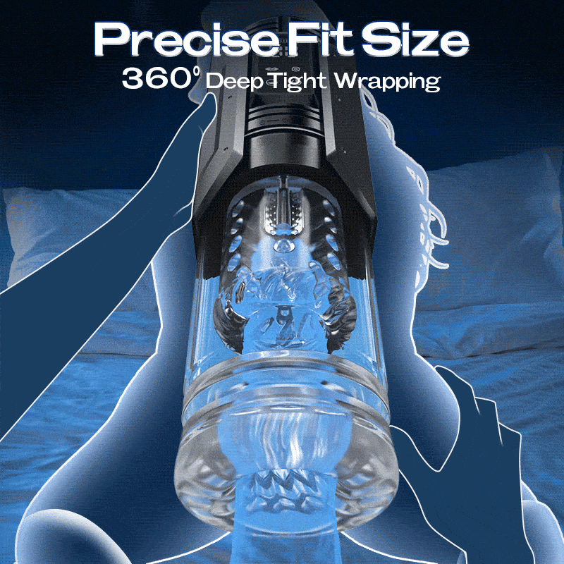 King -Powerful Suction 360° Deep Tight Wrapping Easy to Clean Masturbator
