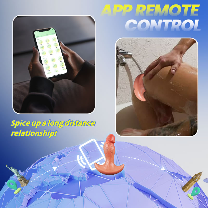 Levi - APP & Remote Control 360° Rotating Vibrating Butt Plug Anal Dildo for Men Women