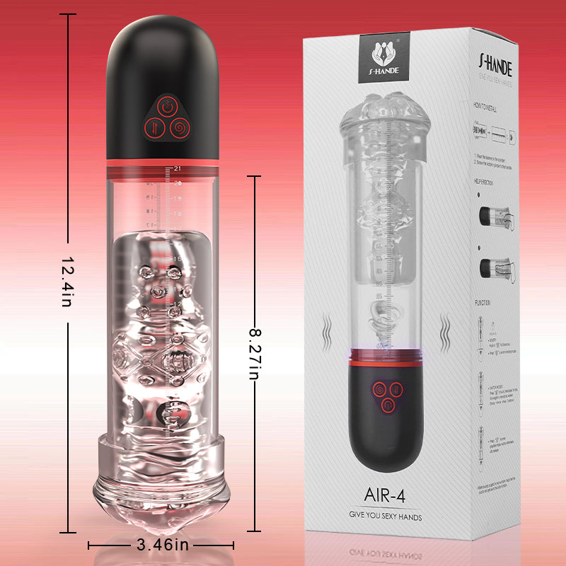 S-HANDE - S-Hande Upgraded 2 IN 1 Sucking Vibrating Penis Pump