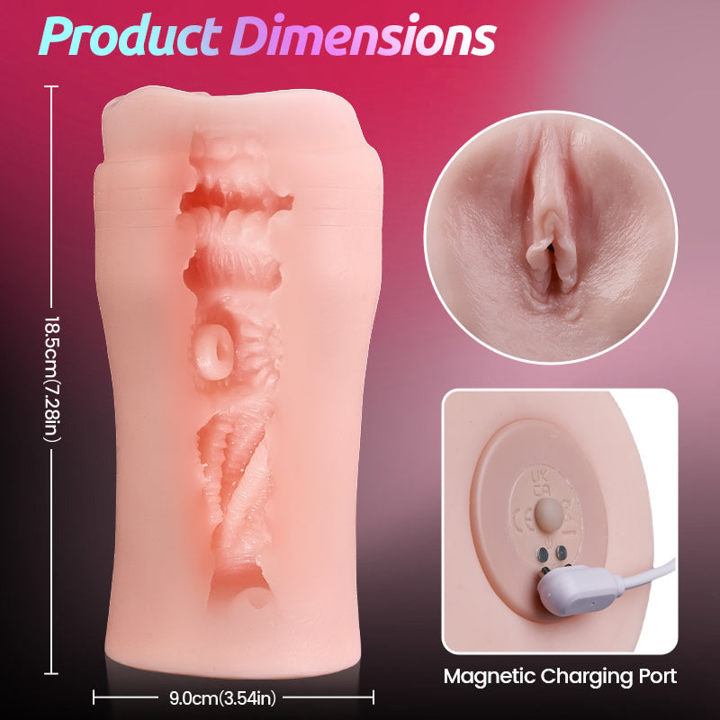 Thrill - 10 Vibrations  7 Frequencies  3 Intensities  Simulated Male Stroker