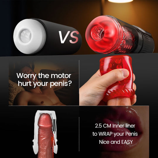 Cinder - Thrusting Rotating Sucking Vibrating Licking Blowjob Male Stroker