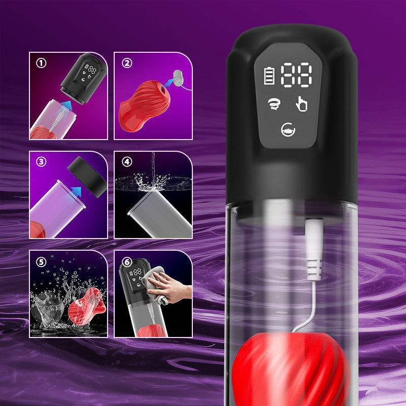 Alexander- 7 Vibrating & 5 Sucking Penis Pump Vacuum Suction Male Penis Extender