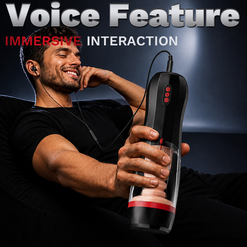 ROKA - 5 Thrusting Modes 10 Vibration Suction One-Touch Boost Male Masturbator for Progressive Stimulation