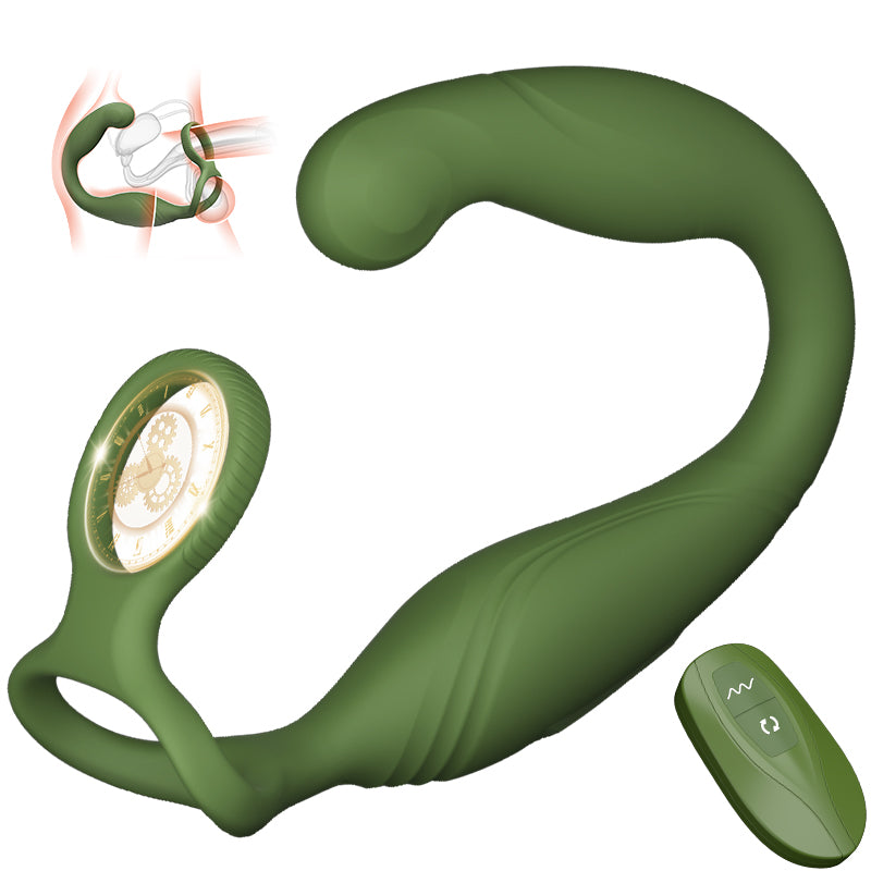 Warrior - C-Shaped 10 Swinging Vibrations Prostate Massager for Men Couple Gay