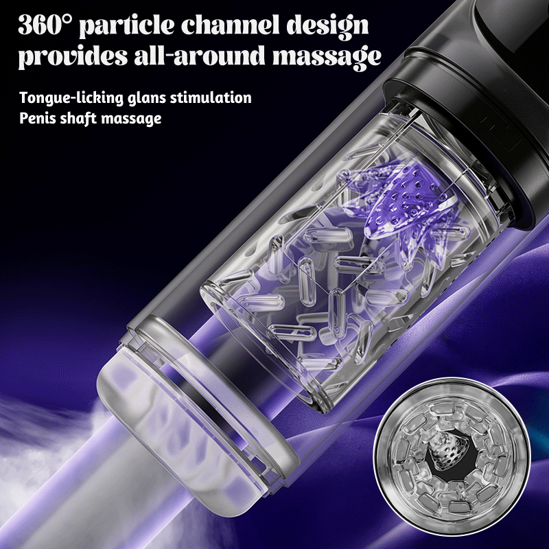 Vortex - 7 Suction 7 Rotation Stroker – 3D Real Feel Waterproof Hot & Cold Spa Suction Vacuum Pumps Masturbator