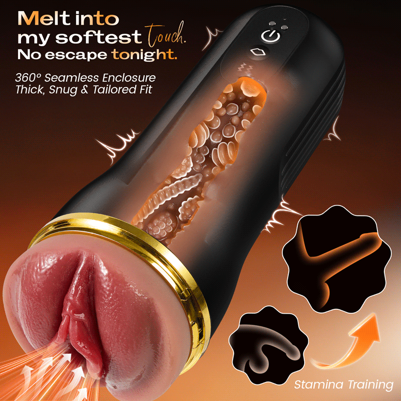 Captain Pro - Automatic Male Masturbator with 3 Replaceable Sleeves 5 Suction & 10 Vibration Stroker