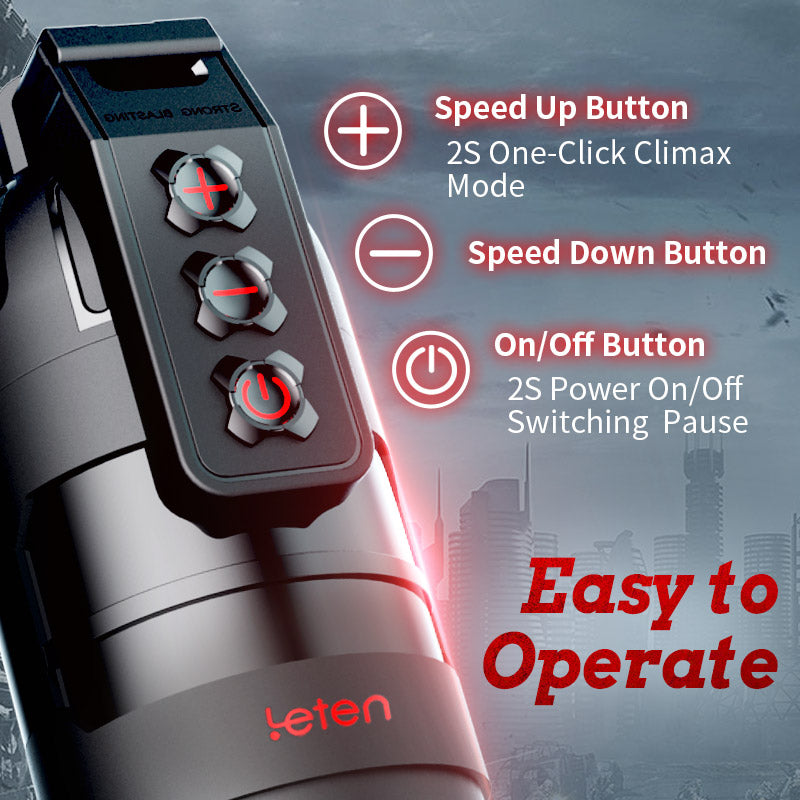 Flash - 10 Vibrating Male Masturbator Stroker With Voice Mode, APP Control