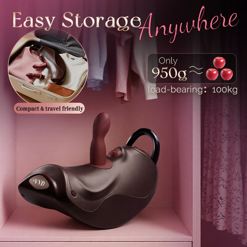 VVD Rider Air Riding Sex Machine - Thrusting Piston Dildo with Dual Vibrating Attachments | Hands-Free Cowgirl Style