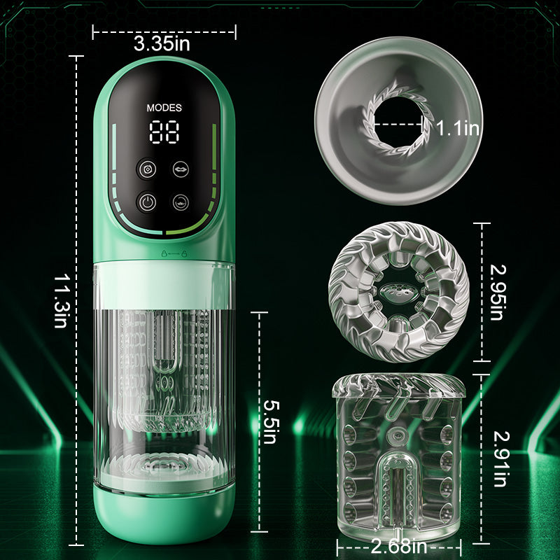 Heaven - 5 in 1 Male Masturbator 7 Thrusting Rotation Suction Vibration & Licking Intelligent Control Stroker