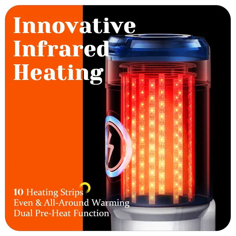 Leten - ThermoPod Pro - Infrared Heated Thrusting Male Masturbator 550 Thrusts/min Automatic  Realistic Warming Stroker
