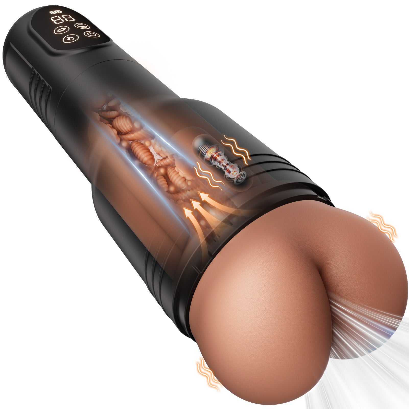 Bolt - Realistic Ass Pocket Pussy 7 Vibration & Suction Modes Toys | Anal Male Masturbator Cup