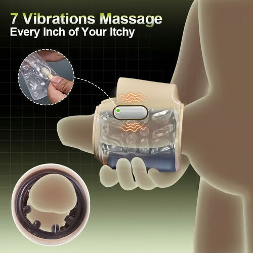DiveEase - 7 Rotation Vibration Open Ended Stroker