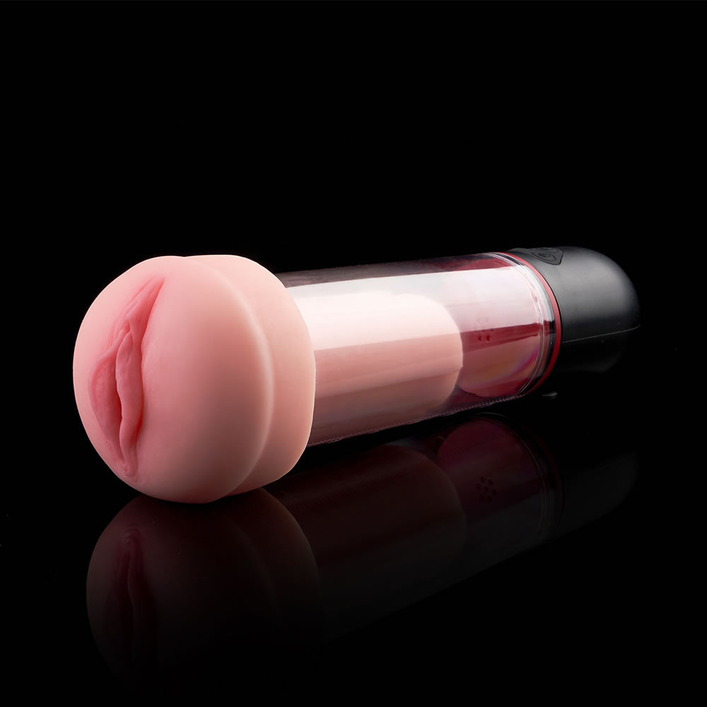 Acmejoy S-HANDE Pussy-Shaped Sleeve 3 Sucking 9 Vibrating Male Enlargement Pumps